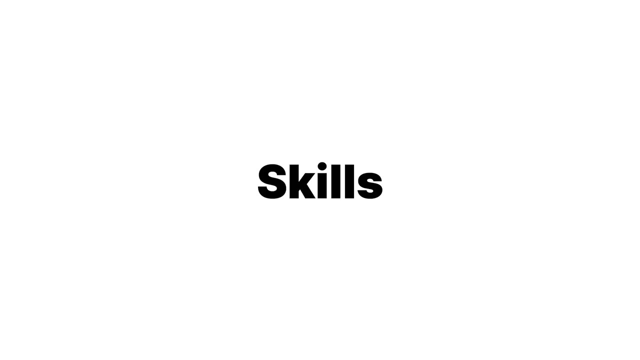 Skills video thumbnail